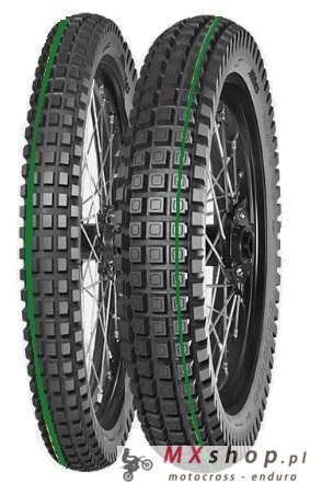 Opona Mitas 120/100-18 Enduro Hybrid Super Light (zielony pasek) 68P TL/TT M+S TYŁ DOT 2024