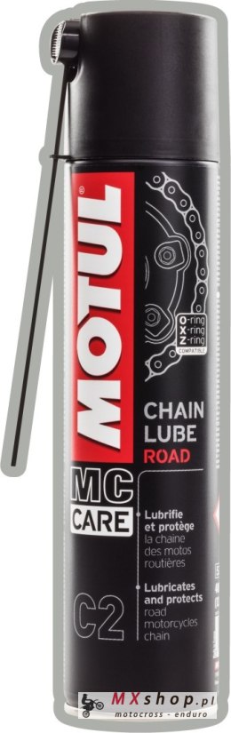 Motul C2 Chain Lube Road – Smar do łańcucha (bezbarwny) 400ML