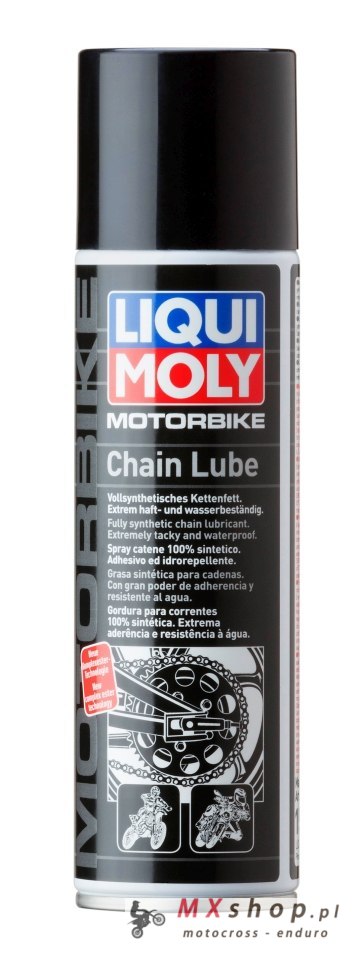 LIQUI MOLY MOTORBIKE SMAR DO ŁACUŃCUCHA SYNTETYCZNY 0,25L (12)