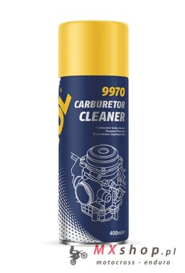 MANNOL CARBURETOR CLEANER 400ML - SPRAY DO CZYSZCZENIA GAŹNIKA (9970) - KARTON 48 SZTUK (PAKIET)