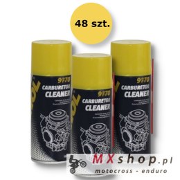 MANNOL CARBURETOR CLEANER SPRAY DO CZYSZCZENIA GAŹNIKA 600 ML (9770) (48) KARTON 48 SZTUK (PAKIET)