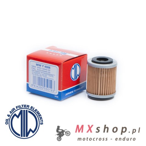 MIW Meiwa Y4006 Filtr Oleju - YAMAHA XT125/200/225, TW 125, SR 125, TT350/600 (HF143)