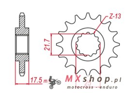 GROSSKOPF WYPRZEDAŻ ZĘBATKA PRZEDNIA 2041 15 HONDA CB 500 '93-'02, CBF500 '04-'10, CB 400 '04-'16, CBR 400 (JTF297.15)