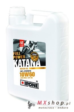 IPONE FULL POWER KATANA 10W60 OLEJ SILNIKOWY 100 % SYNTETYK 4L (ESTER, MA2) (AKC) (6)