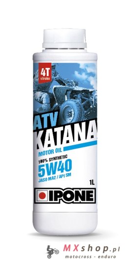 IPONE KATANA ATV 5W40 OLEJ SILNIKOWY 100% SYNTETYK 1L (ESTER, MA2) (AKC) (15)