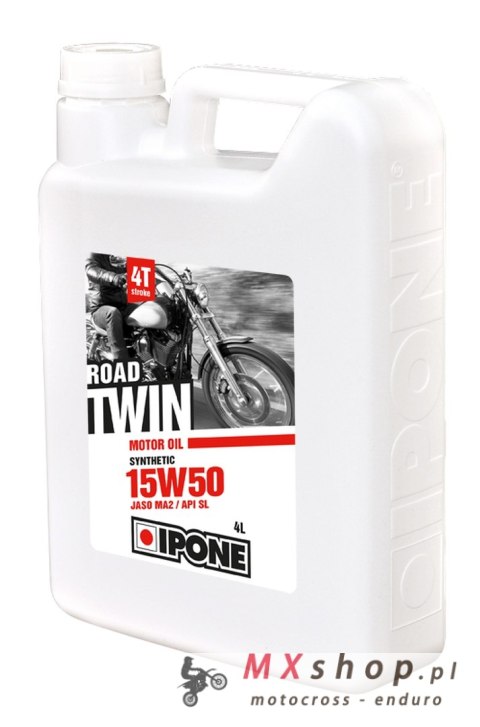IPONE ROAD TWIN 15W50 SEMISYNTETYK 4L MA2 (AKC) (6) WYPRZEDAŻ