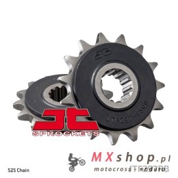 JT ZĘBATKA PRZEDNIA 2041 15 Z GUMĄ HONDA CB 500 '94-'03, CBF 500 '04-'08 (204115JTRB) (ŁAŃC. 525)