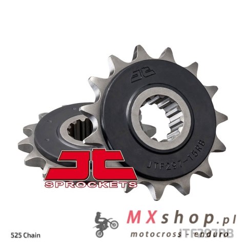 JT ZĘBATKA PRZEDNIA 2041 15 Z GUMĄ HONDA CB 500 '94-'03, CBF 500 '04-'08 (204115JTRB) (ŁAŃC. 525)