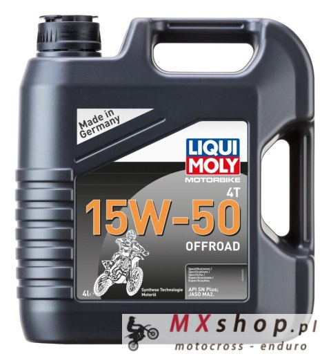 LIQUI MOLY OLEJ SILNIKOWY MOTORBIKE 4T 15W50 OFFROAD 4L (4) LIQUI MOLY OLEJ SILNIKOWY MOTORBIKE 4T 15W50 OFFROAD 4L (4)