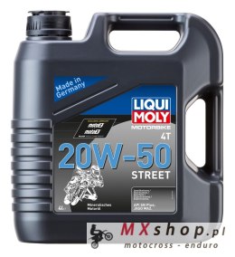 LIQUI MOLY OLEJ SILNIKOWY MOTORBIKE 4T MINERALNY 20W50 STREET 4L (4)