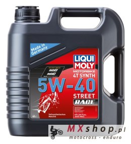 LIQUI MOLY OLEJ SILNIKOWY MOTORBIKE 4T SYNTETYCZNY 5W40 RACE 4L (4)