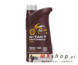 MANNOL OLEJ SILNIKOWY 4T MOTORBIKE 10W30 1L SYNTETYCZNY ESTER TECHNOLOGY (JASO MA/MA2) (7813) (20)