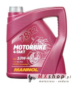 MANNOL OLEJ SILNIKOWY 4T MOTORBIKE 10W40 4L ESTER + MA2 SYNTETYK (7812) (API SN)