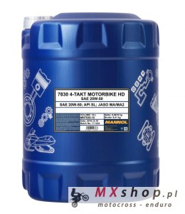 MANNOL OLEJ SILNIKOWY 4T MOTORBIKE HD 20W50 10L V-TWIN MA2 SEMISYNTETYK (7830)