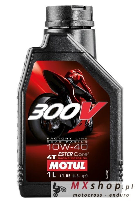 MOTUL OLEJ SILNIK 300V 4T FL ROAD RACING 10W40 1L (SYNTETYCZNY) MOTUL OLEJ SILNIK 300V 4T FL ROAD RACING 10W40 1L (SYNTETYCZNY)