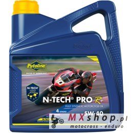 PUTOLINE OLEJ SILNIKOWY 4T 100% SYNTETYK N-TECH® PRO R+ 5W40 4L (AKC)