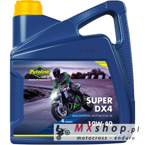 PUTOLINE OLEJ SILNIKOWY 4T SUPER DX4 10W40 4L (AKC) PUTOLINE OLEJ SILNIKOWY 4T SUPER DX4 10W40 4L (AKC)