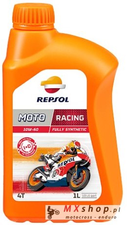 REPSOL OLEJ SILNIKOWY 4T RACING 10W60 1L MA2 SYNTETYCZNY (12) - ZASTĘPUJE RP160G51