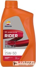 REPSOL OLEJ SILNIKOWY 4T RIDER 15W50 1L MA2 MINERALNY (12) - ZASTĘPUJE RP165M51