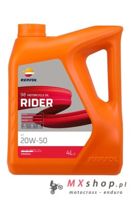 REPSOL OLEJ SILNIKOWY 4T RIDER 20W50 4L MA2 MINERALNY (5) - ZASTĘPUJE RP165Q54