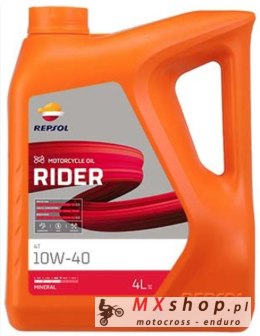REPSOL OLEJ SILNIKOWY RIDER 4T 10W40 4L MA2 MINERALNY (5) ZASTĘPUJE RP165N54