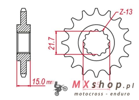 GROSSKOPF PROMOCJA ZĘBATKA PRZEDNIA 2084 12 KTM 50 EXC '96-'03, 85 SX '07-'22, 105 SX '07-'10, HUSQVARNA 85 TC '14-'21, (JTF1907 GROSSKOPF PROMOCJA ZĘBATKA PRZEDNIA 2084 12 KTM 50 EXC '96-'03, 85 SX '07-'22, 105 SX '07-'10, HUSQVARNA 85 TC '14-'21, (JTF1907