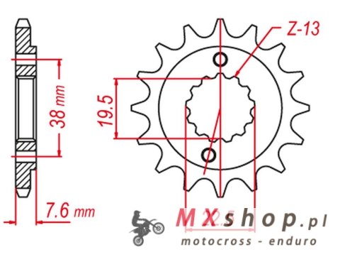 GROSSKOPF PROMOCJA ZĘBATKA PRZEDNIA 2116 13 SUZUKI LTR 450 '06-'10, LTZ 400 '03-'12, RMX 450 '10-'13, KAWASAKI KFX 400 '03-'06, GROSSKOPF PROMOCJA ZĘBATKA PRZEDNIA 2116 13 SUZUKI LTR 450 '06-'10, LTZ 400 '03-'12, RMX 450 '10-'13, KAWASAKI KFX 400 '03-'06,