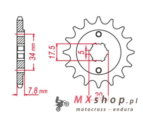 GROSSKOPF PROMOCJA ZĘBATKA PRZEDNIA 279 13 HONDA XR 250R '90-'96, CRF 150 '03-'18, CRF 230 '03-'19 (JTF327.13) GROSSKOPF PROMOCJA ZĘBATKA PRZEDNIA 279 13 HONDA XR 250R '90-'96, CRF 150 '03-'18, CRF 230 '03-'19 (JTF327.13)