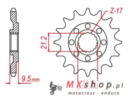 GROSSKOPF PROMOCJA ZĘBATKA PRZEDNIA 342 12 HONDA CR 250 '88-'08, CRF 450 '02-'25, CRF 250R '22-'25 (JTF284.12)