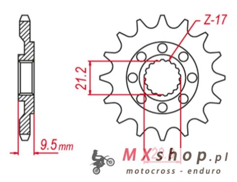 GROSSKOPF PROMOCJA ZĘBATKA PRZEDNIA 342 13 HONDA CR 250 '88-'08, CRF 450 '02-'25, CRF 250R '22-'25 (JTF284.13) GROSSKOPF PROMOCJA ZĘBATKA PRZEDNIA 342 13 HONDA CR 250 '88-'08, CRF 450 '02-'25, CRF 250R '22-'25 (JTF284.13)