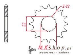 GROSSKOPF WYPRZEDAŻ ZĘBATKA PRZEDNIA 406 14 APRILIA 125 RED ROSE '88-'99, 125 PEGASO '89-'99, 125 TUAREG '89-, RS 125 '89-'99 (J