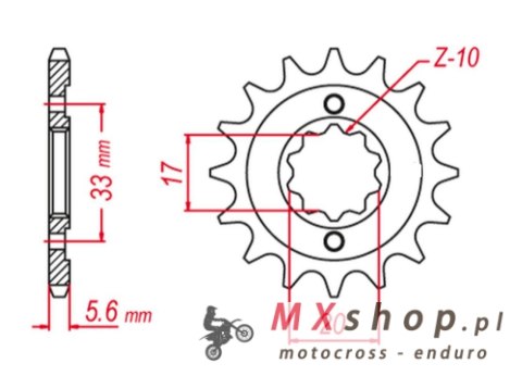 GROSSKOPF WYPRZEDAŻ ZĘBATKA PRZEDNIA 430 15 KAWASAKI KXF 250`04-'05, SUZUKI RMZ 250 '04'-06 (+2) (JTF430.15) GROSSKOPF WYPRZEDAŻ ZĘBATKA PRZEDNIA 430 15 KAWASAKI KXF 250`04-'05, SUZUKI RMZ 250 '04'-06 (+2) (JTF430.15)