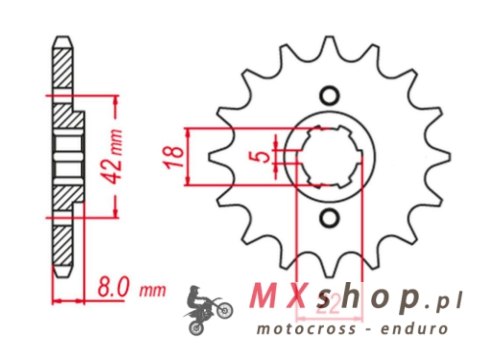 GROSSKOPF WYPRZEDAŻ ZĘBATKA PRZEDNIA SUZUKI PE 250 '78-'82, RM 250 '79-'81, RM 400 '78-'80 (JTF431.13)* (ŁAŃC. 520) GROSSKOPF WYPRZEDAŻ ZĘBATKA PRZEDNIA SUZUKI PE 250 '78-'82, RM 250 '79-'81, RM 400 '78-'80 (JTF431.13)* (ŁAŃC. 520)