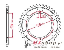 GROSSKOPF WYPRZEDAŻ ZĘBATKA TYLNA ULTRALIGHT UTWARDZANA 4405 53 C45 HONDA CBR 600F SPORT '01-'02, CBR 600 F4I '01-'06 STUNT (JTR