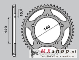 GROSSKOPF WYPRZEDAŻ ZĘBATKA TYLNA UTWARDZANA 4398 45 C45 SUZUKI GSXR 600 (01-05), GSXR 750 (06-08)