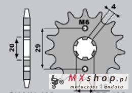 JR WYPRZEDAŻ ZĘBATKA PRZEDNIA 425 15 (42515JT) SUZUKI TS 125R/X '90-'96, GSXR 125 '17-'18, RG 80 86-87, GSX 125S '17'-'18 (JTF42