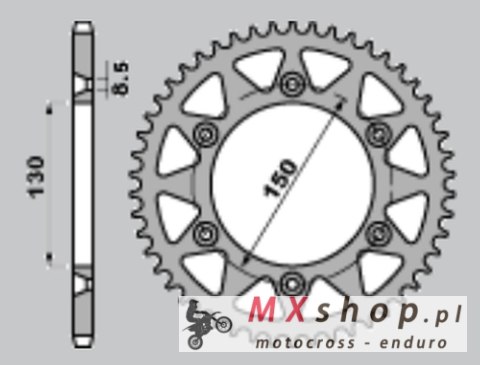 JR WYPRZEDAŻ ZĘBATKA TYLNA ALUMINIOWA T7075 (ERGAL) 270 51 (27051 YAMAHA YZ/YZF '99-'24 WRF '01-'24 (JTR251.51) (ŁAŃC. 520) KOLO JR WYPRZEDAŻ ZĘBATKA TYLNA ALUMINIOWA T7075 (ERGAL) 270 51 (27051 YAMAHA YZ/YZF '99-'24 WRF '01-'24 (JTR251.51) (ŁAŃC. 520) KOLO