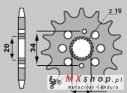 JR ZĘBATKA PRZEDNIA 2157 15 HONDA CRF 150R '07-'09 (JTF1256.15)