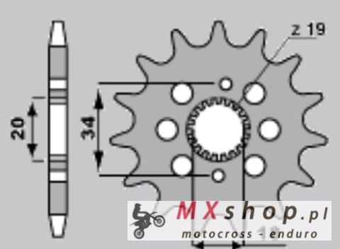 JR ZĘBATKA PRZEDNIA 2157 15 HONDA CRF 150R '07-'09 (JTF1256.15) JR ZĘBATKA PRZEDNIA 2157 15 HONDA CRF 150R '07-'09 (JTF1256.15)