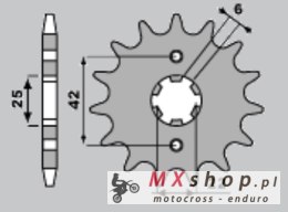 JR ZĘBATKA PRZEDNIA 278 16 HONDA CB400N '79-'80, CB 250 (27816JT) (ŁAŃC. 530)