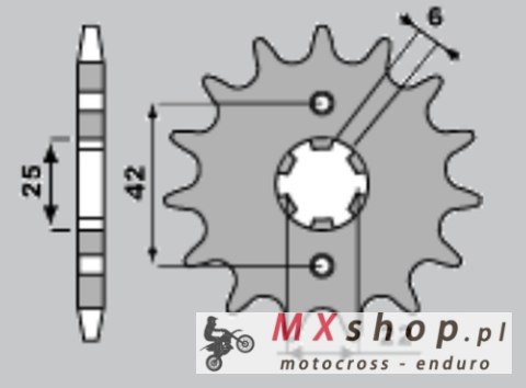 JR ZĘBATKA PRZEDNIA 278 16 HONDA CB400N '79-'80, CB 250 (27816JT) (ŁAŃC. 530) JR ZĘBATKA PRZEDNIA 278 16 HONDA CB400N '79-'80, CB 250 (27816JT) (ŁAŃC. 530)