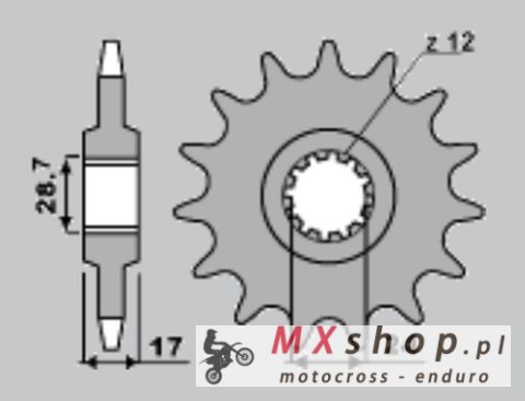 JR ZĘBATKA PRZEDNIA 295 14 HONDA CBR 600F '87-'96 (JTF295.14) JR ZĘBATKA PRZEDNIA 295 14 HONDA CBR 600F '87-'96 (JTF295.14)