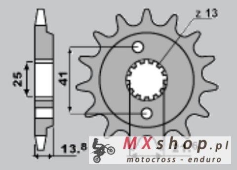 JR ZĘBATKA PRZEDNIA 346 16 HONDA VT 600 C '90-'04 (JTF296.16) JR ZĘBATKA PRZEDNIA 346 16 HONDA VT 600 C '90-'04 (JTF296.16)