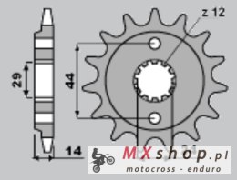 JR ZĘBATKA PRZEDNIA 348 17 HONDA VT 750 C '97-'04 (JTF1372.17)
