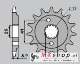 JR ZĘBATKA PRZEDNIA 350 14 HONDA XR 600 R '91-'01 (JTF1309.14)