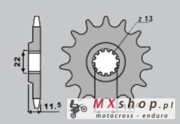 JR ZĘBATKA PRZEDNIA 4101 15 SUZUKI DR 125 '94-'00 (JTF409.15)