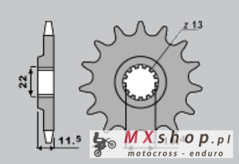 JR ZĘBATKA PRZEDNIA 4101 15 SUZUKI DR 125 '94-'00 (JTF409.15) JR ZĘBATKA PRZEDNIA 4101 15 SUZUKI DR 125 '94-'00 (JTF409.15)