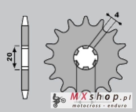 JR ZĘBATKA PRZEDNIA 416 15 SUZUKI RM 80 '97-'01 (+2), RM 85 '02-'18 (+2), YAMAHA YZ 80 '81-'01 (+2) (JTF416.15) JR ZĘBATKA PRZEDNIA 416 15 SUZUKI RM 80 '97-'01 (+2), RM 85 '02-'18 (+2), YAMAHA YZ 80 '81-'01 (+2) (JTF416.15)