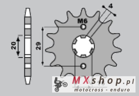 JR ZĘBATKA PRZEDNIA 425 16 SUZUKI TS 125 R/X '90-'96, RG 125 '92-'96 (JTF425.16) JR ZĘBATKA PRZEDNIA 425 16 SUZUKI TS 125 R/X '90-'96, RG 125 '92-'96 (JTF425.16)