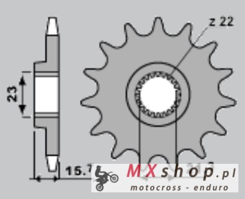 JR ZĘBATKA PRZEDNIA 441 14 YAMAHA XT 600 '89-'98, XTZ 660 '91-'98 (JTF577.14) JR ZĘBATKA PRZEDNIA 441 14 YAMAHA XT 600 '89-'98, XTZ 660 '91-'98 (JTF577.14)
